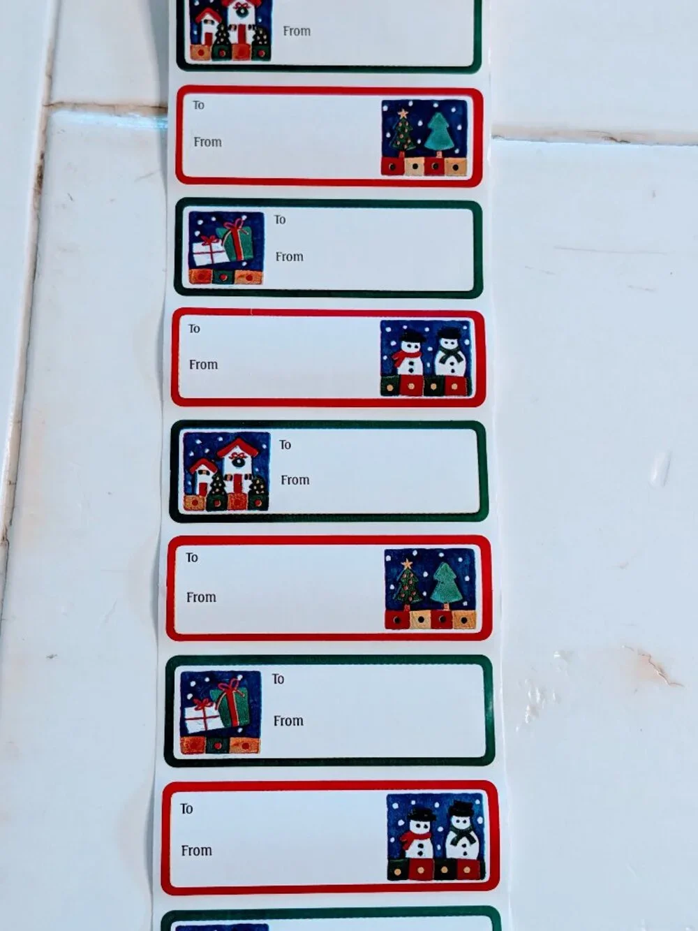 VTG Lot of 450+ Christmas Gift Tags Seals Stickers Craft Retro Holiday Wrapping